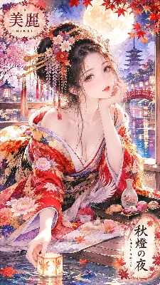 秋燈の夜に灯す美麗の想い