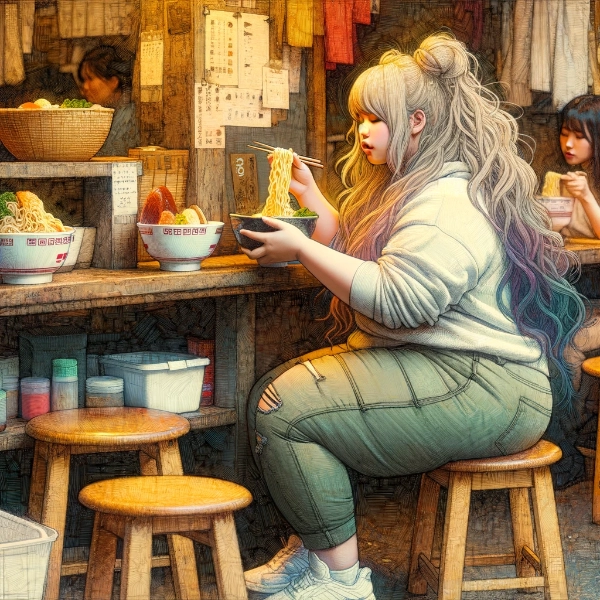 『ラーメン食べる』