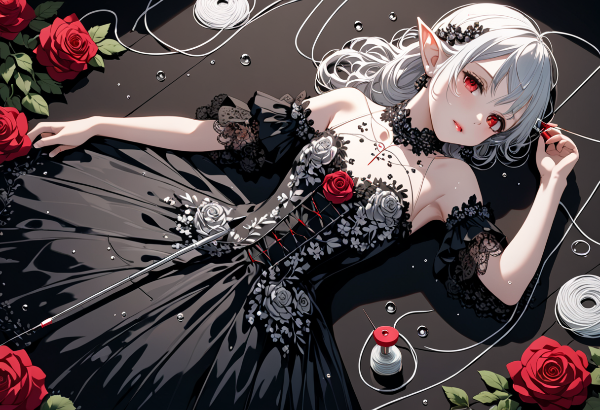 黒薔薇のエルフと永遠の眠り