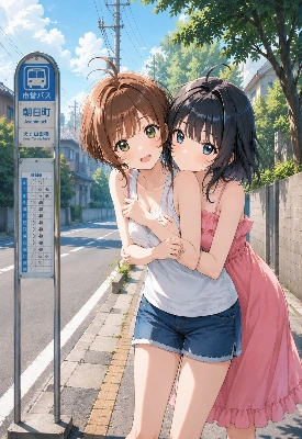 友達のお出迎え