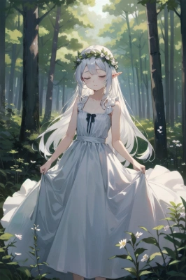 森の中のエルフ