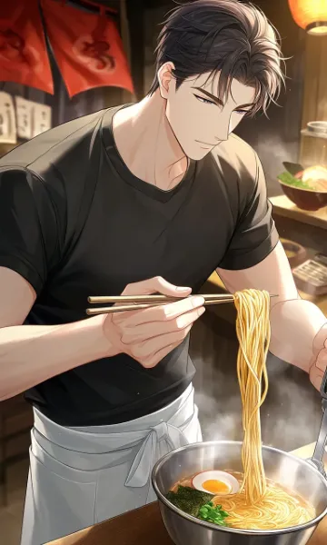 ラーメン屋店主と新作ラーメン