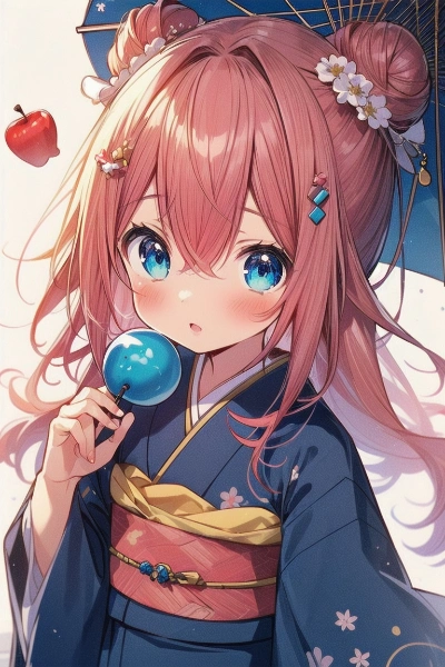 蒼いりんご飴🍎🩵
