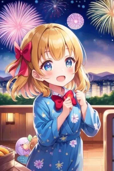 花火って、キレイで楽しい