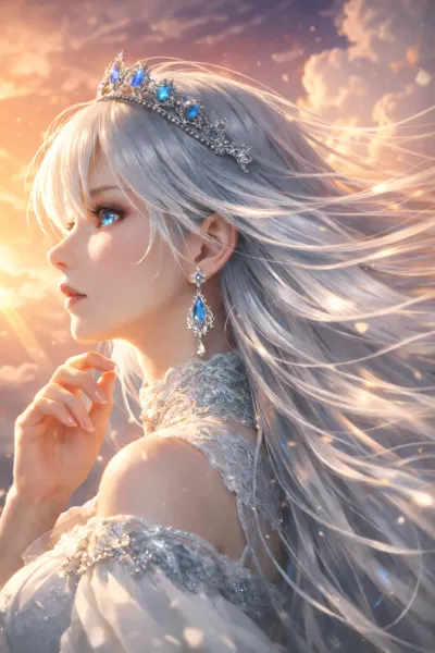 黄昏の空に誓う氷の女王