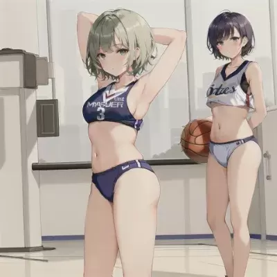 バスケットボール部の女子