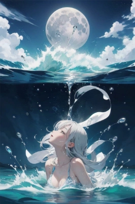 透き通った海