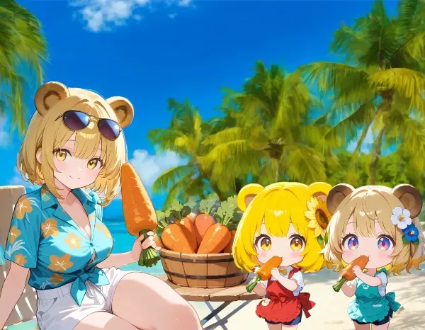 🧸「もしも、島活中に、某・人参が大量に支給されたら」の巻き🥕