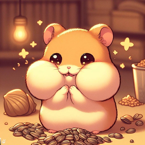 ハムスターのほっぺた