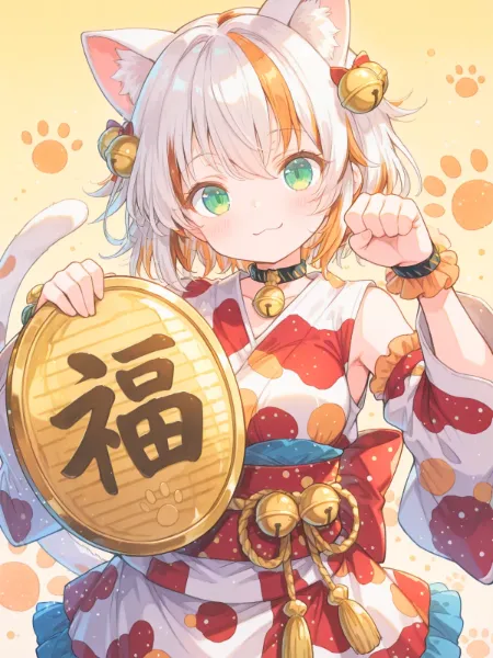 幸福まねき猫娘