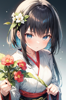 照れ顔巫女さん