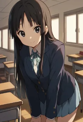 サウナ上がりの秋山澪（けいおん）