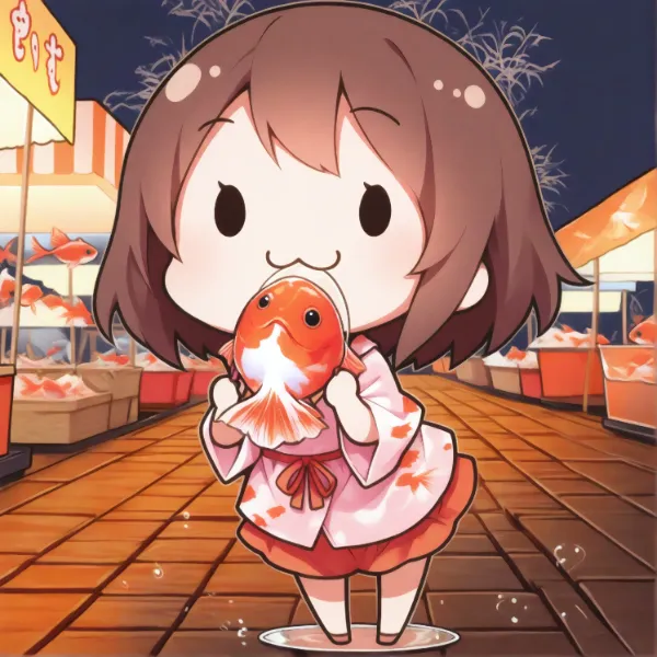 お題:金魚すくい 企画参加作品画像