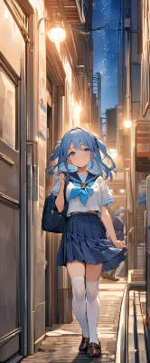 夜の裏路地