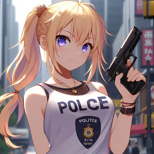 暑いから、夏用の制服にしたわ🎵