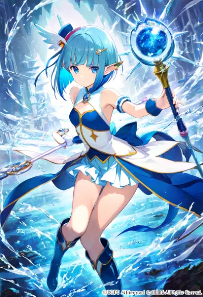 魔力の流れが描いた一瞬の情景