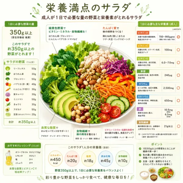 毎日健康　栄養満点サラダ