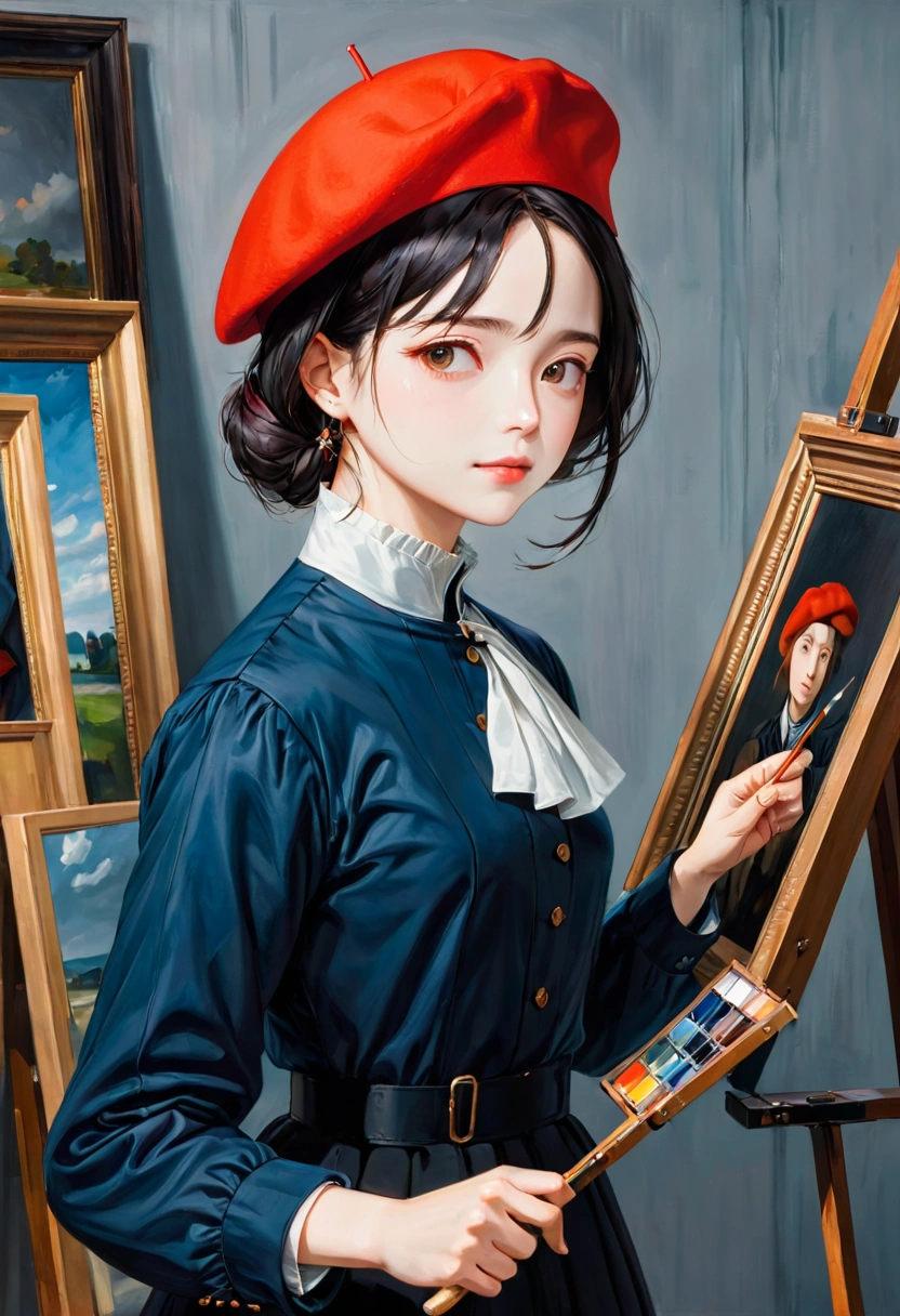 Theme: “Beret” Painter | Aipictors