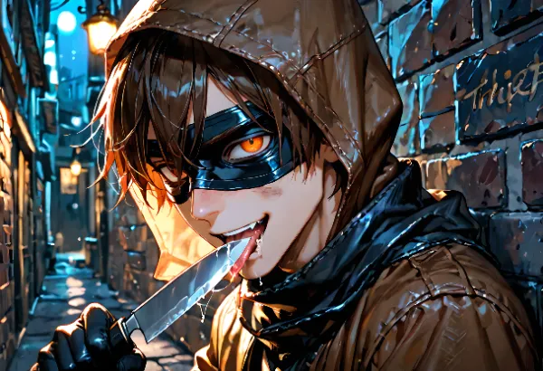 【舌出し】毒刃使いの盗賊