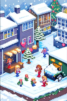 雪降る街(16bit)