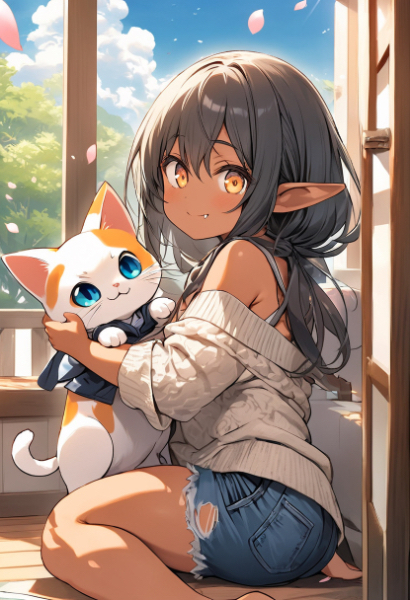 にゃんことエルフさん