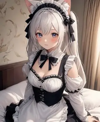 猫耳メイドさん