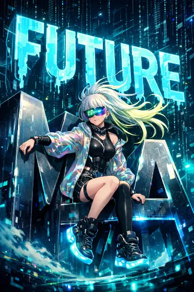 未来マニアのネオンガール