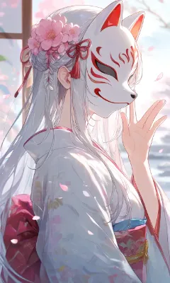 狐仮面の少女