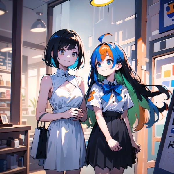 黒髪＆ぴくたーちゃん・お出掛けした