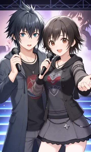 ステージを熱くするロックデュオ