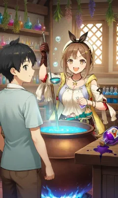 笑顔のポーション調合