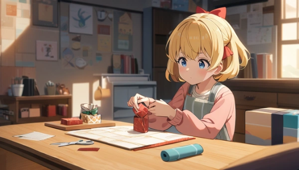 キレイにラッピングするよ～