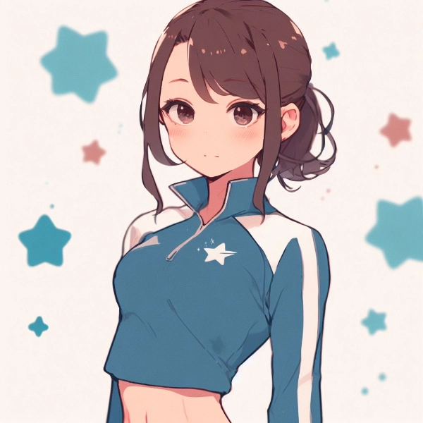 ジャージを来ている女の子