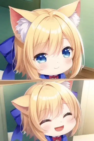 うちの猫たん褒めたら笑顔になった