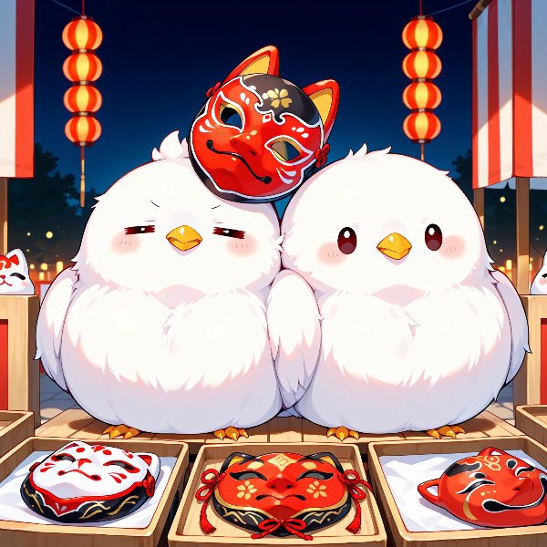 お面はいかがチュン？