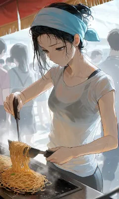 塩味強めの焼そば