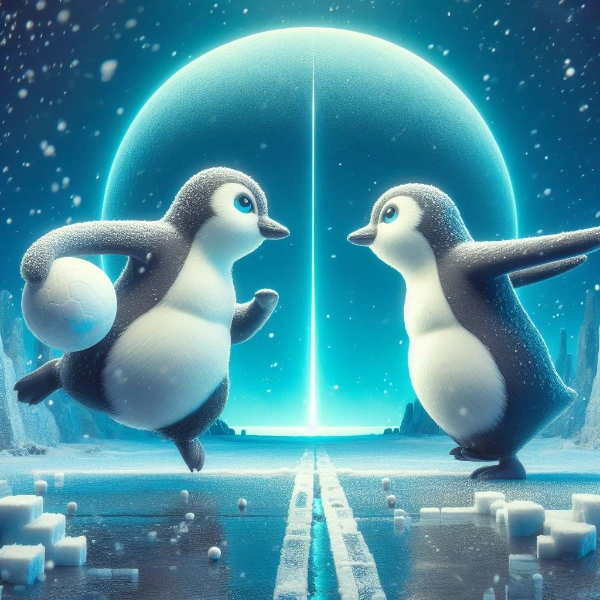 ギラギラしながらウォーズするペンギン