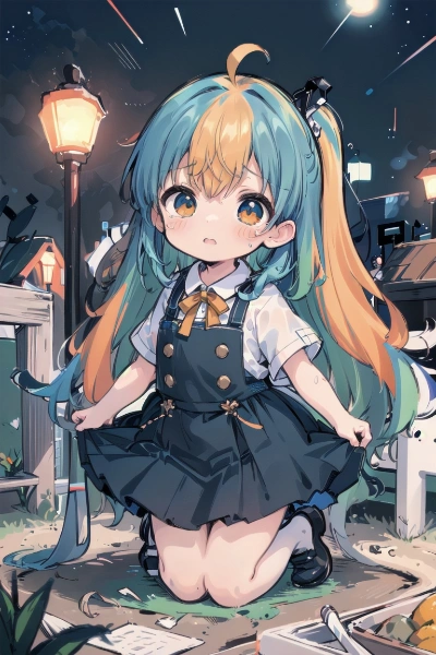 雨の中のお嬢さん