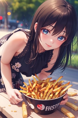 山盛りポテト
