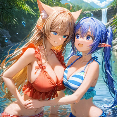 2人で川遊びをしたら先輩がぐいぐいくる件