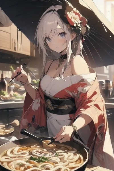 愛情たっぷりのカレーうどん作りますね