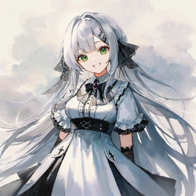 銀髪女の子