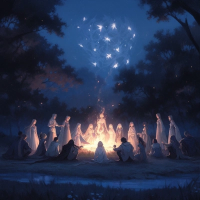 Campfire\'s Flickering Embrace