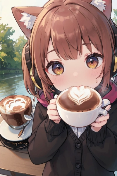 カフェラテアートと私 v4