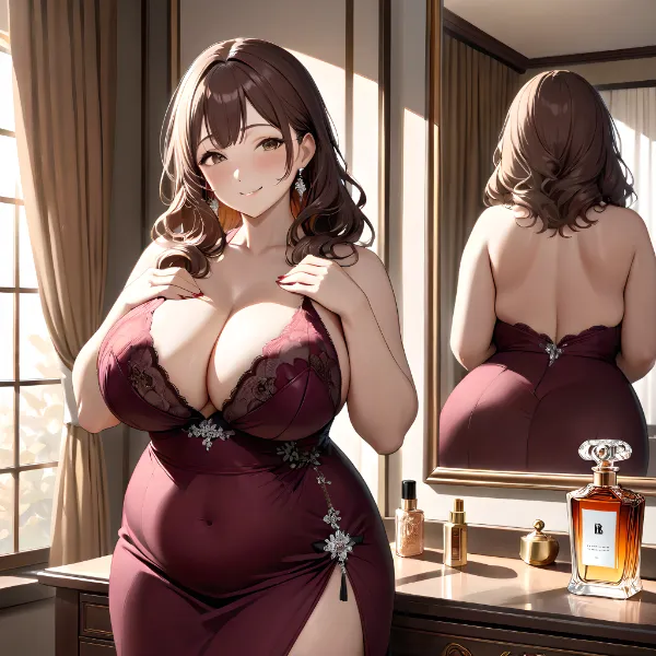 同窓会を前に香水を手にする瞬間