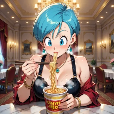 高級レストランでの秘密のラーメン
