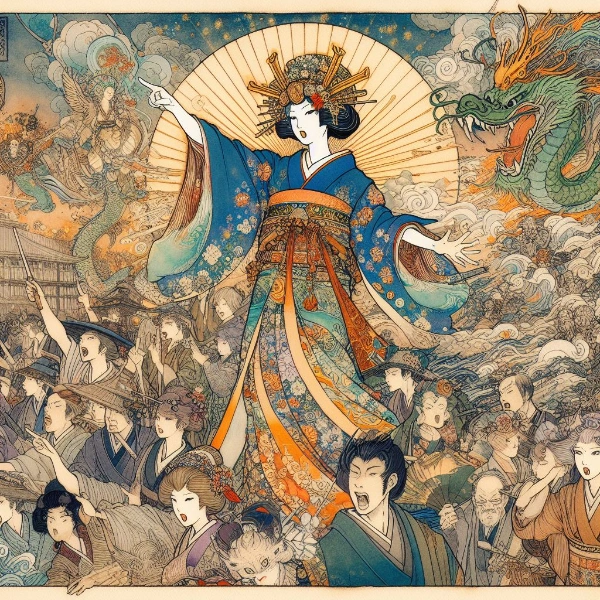 江戸時代の指差し