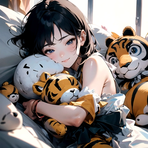 黒髪ソロ・トラさんと一緒