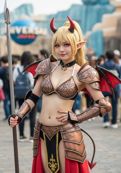 悪魔の戦士、テーマパークの冒険