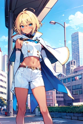 街角の美女